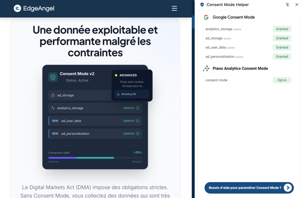Consent Mode Helper Chrome Extension