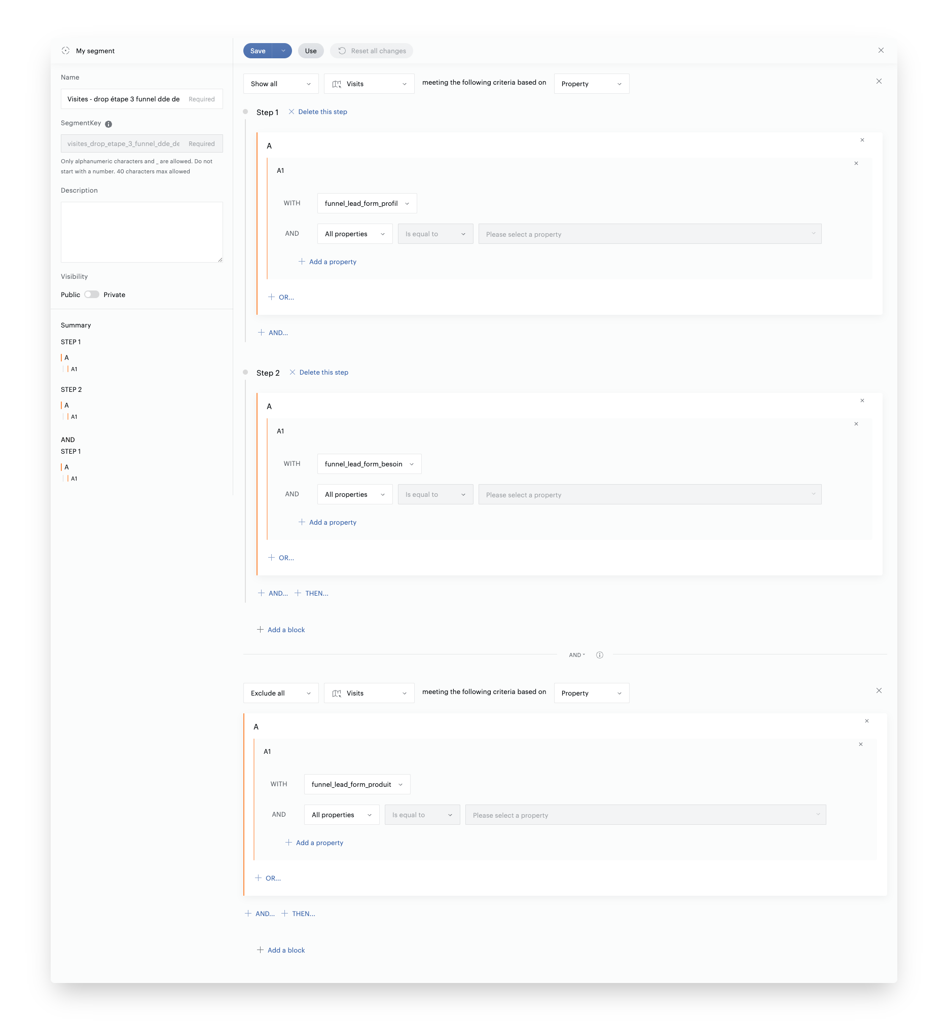Croisements de segments