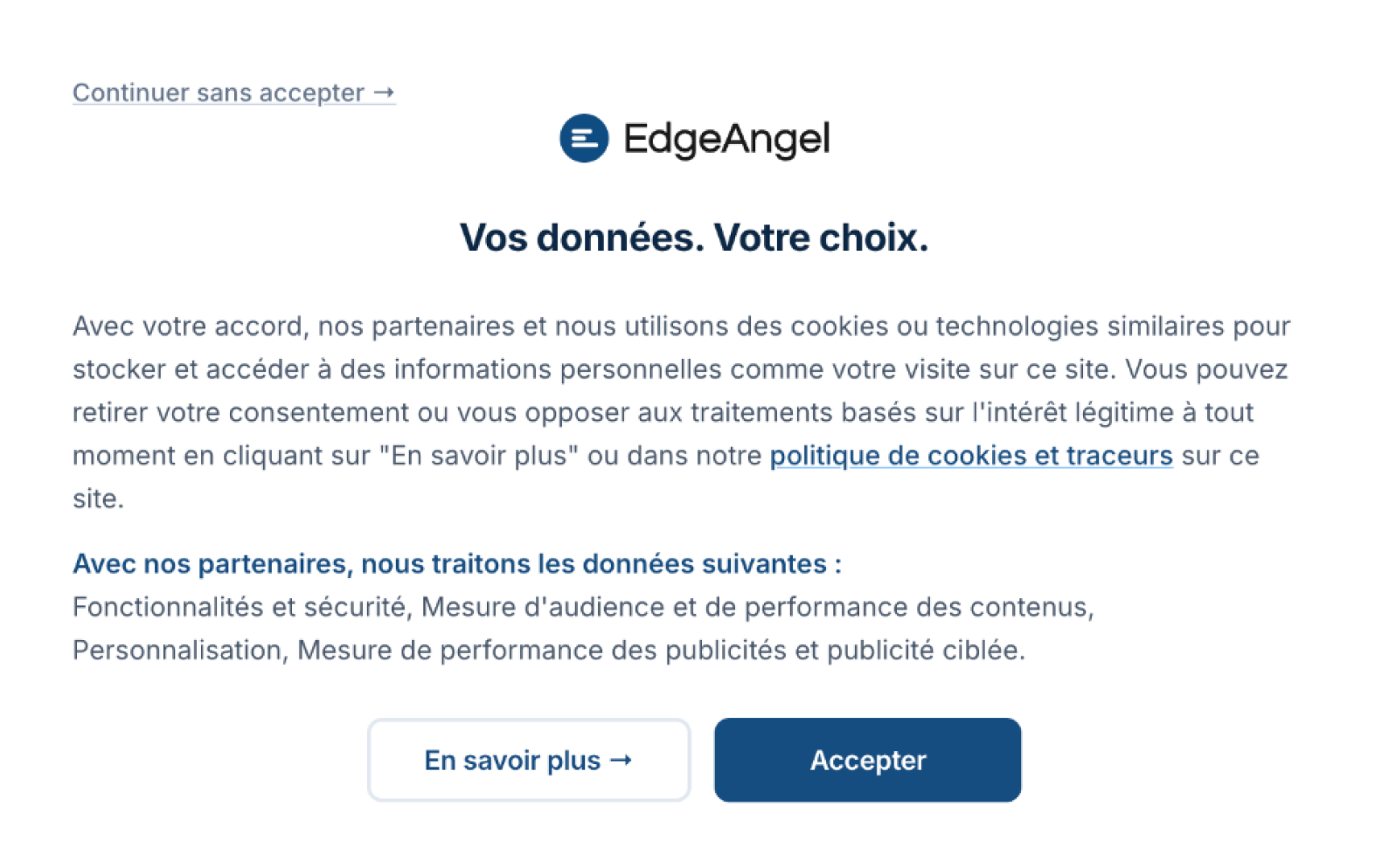 Consent notice EdgeAngel