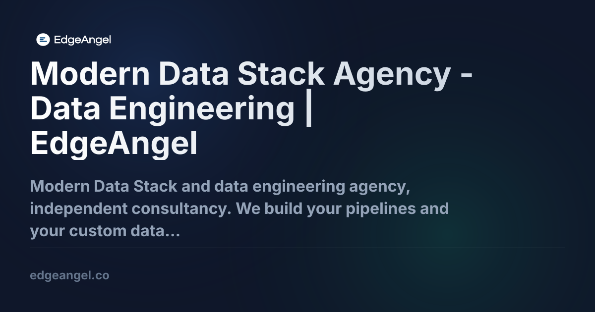 Modern Data Stack: Connect And Activate Your Data